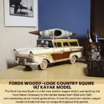 AJ019 Fords Woody-Look Country Squire W/ Kayak 
